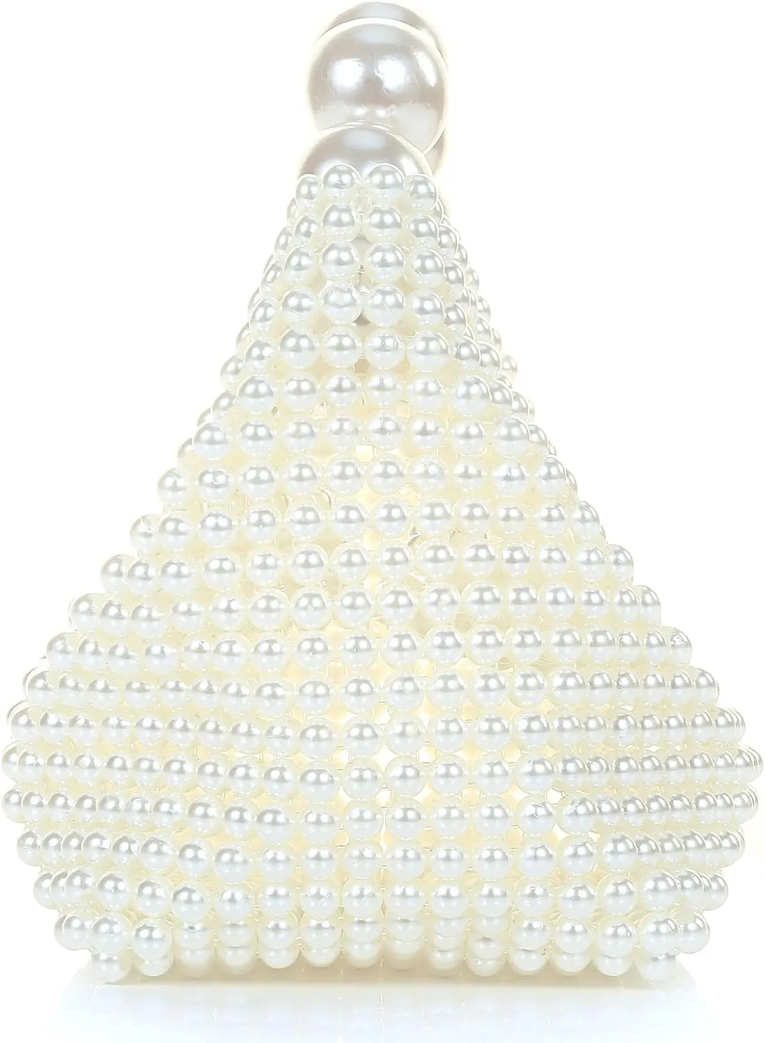 Miuco Pearl Clutch Handbag Women's Glittering Dinner Purse Party Wedding Prom Evening Bags
