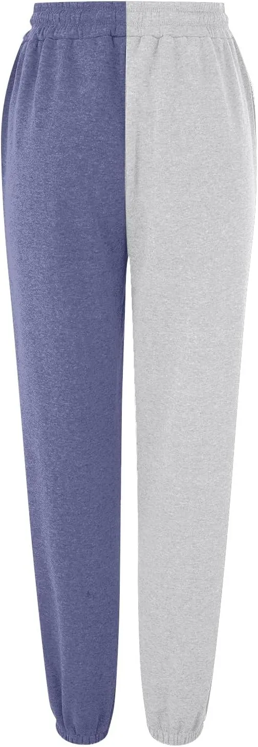 Miyaomn Women's Joggers Pants Fall Fashion Running Sweatpants with Pockets Athletic Patchwork Casual Pants for Workout Lounge