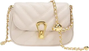 Mn&Sue Crossbody Bags for Women Fashion Quilted Purse Small Shoulder Bag with Adjustable Chain Ladies Clutch