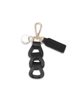 Mocha Avery Loop Keyring- Black