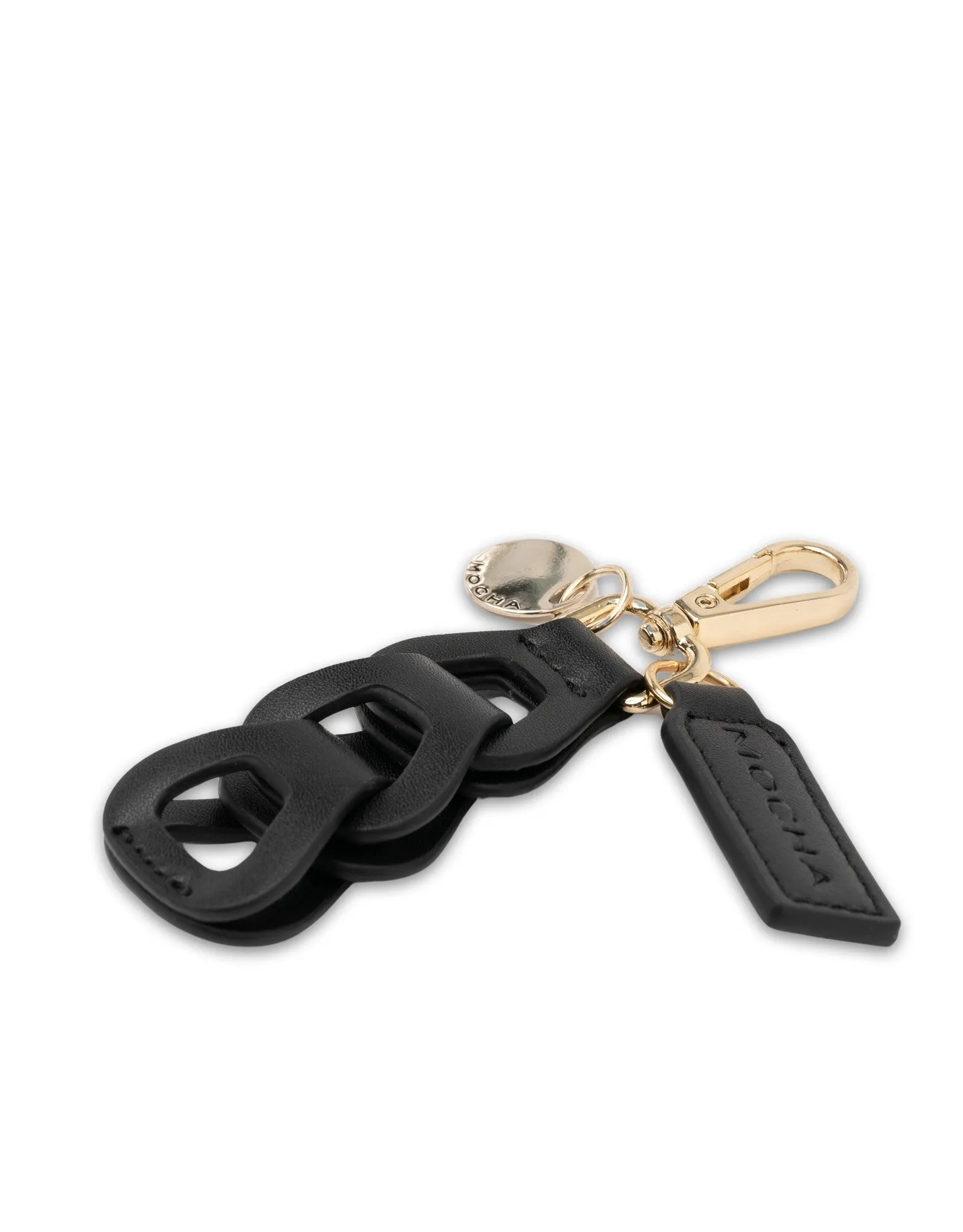 Mocha Avery Loop Keyring- Black