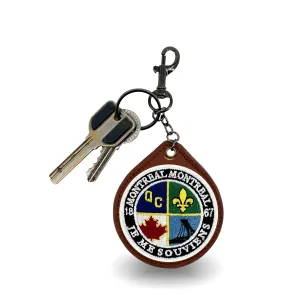 MONTREAL PATCH EMBROIDERED KEYCHAIN