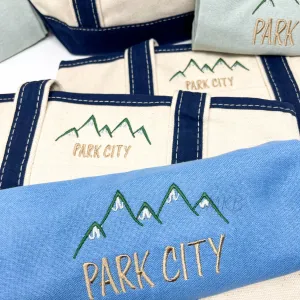 Mountain Outline Embroidery Design