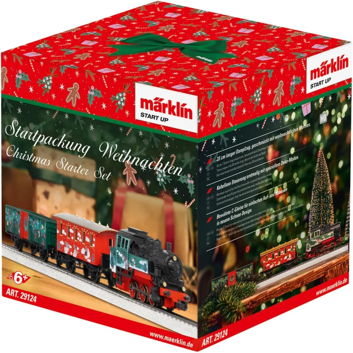 Märklin Start Up – Christmas Starter Set, Track Distance H0, for Children from 6 Years