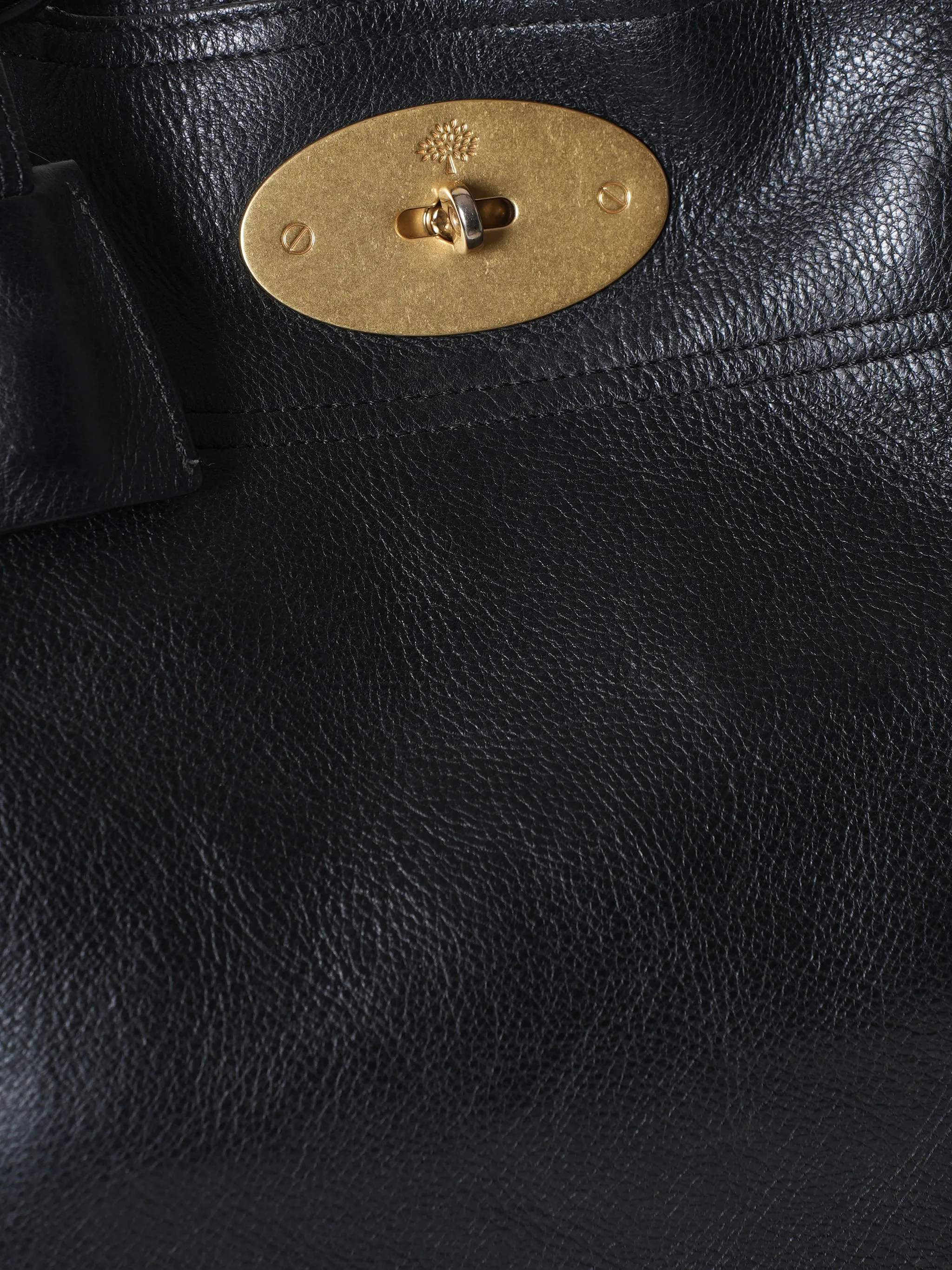 Mulberry Black Leather Tote Bag