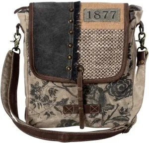 Myra Bag Shoulder Bag for Women - Western Upcycled Canvas and Leather Crossbody Bag