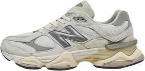 New Balance Women's 9060 Sneakers, White Grey, 8.5 Medium US