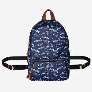 New England Patriots Printed Collection Mini Backpack