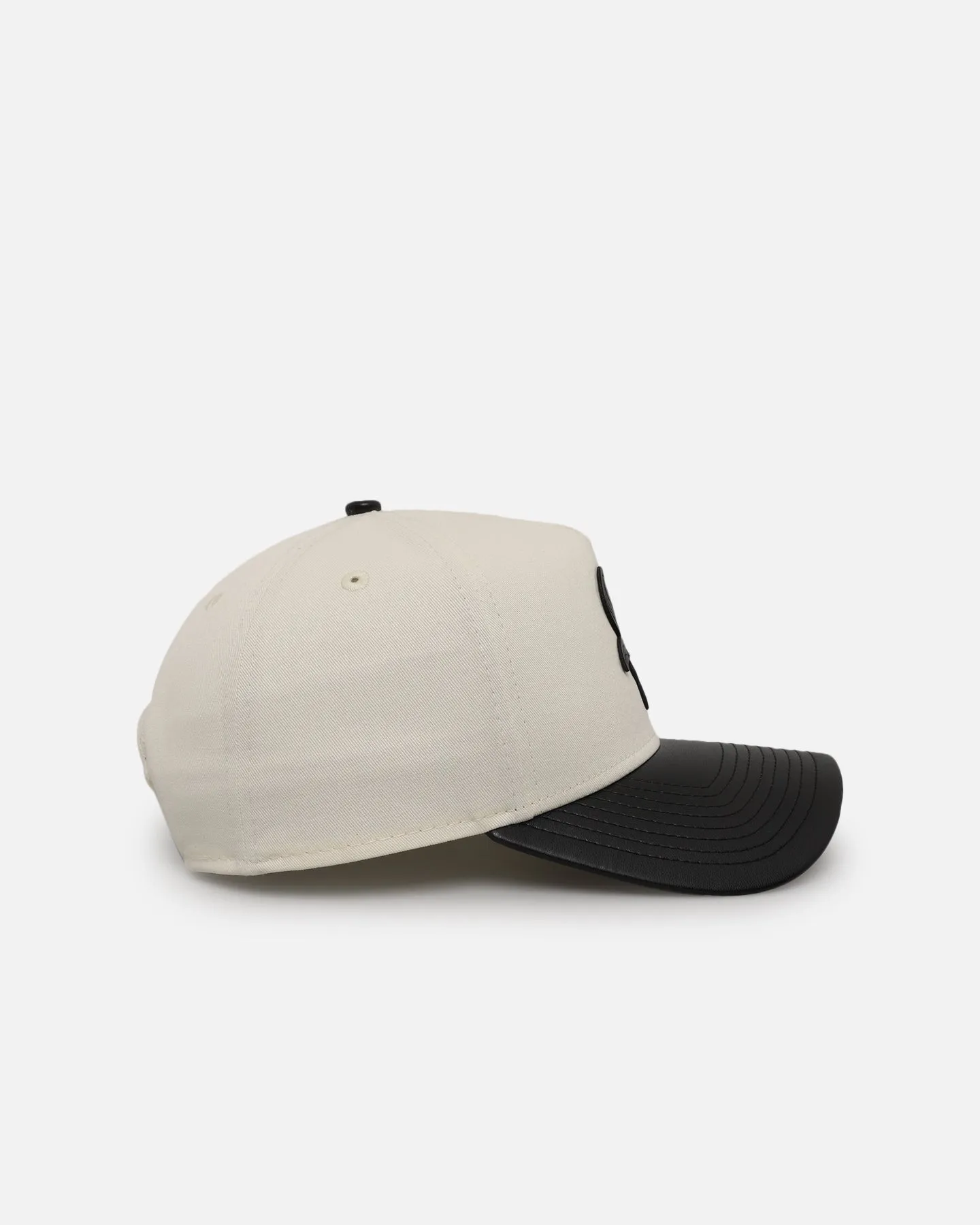 New Era Chicago White Sox 'Leather Visor' 9FORTY A-Frame Snapback Chrome White/Black