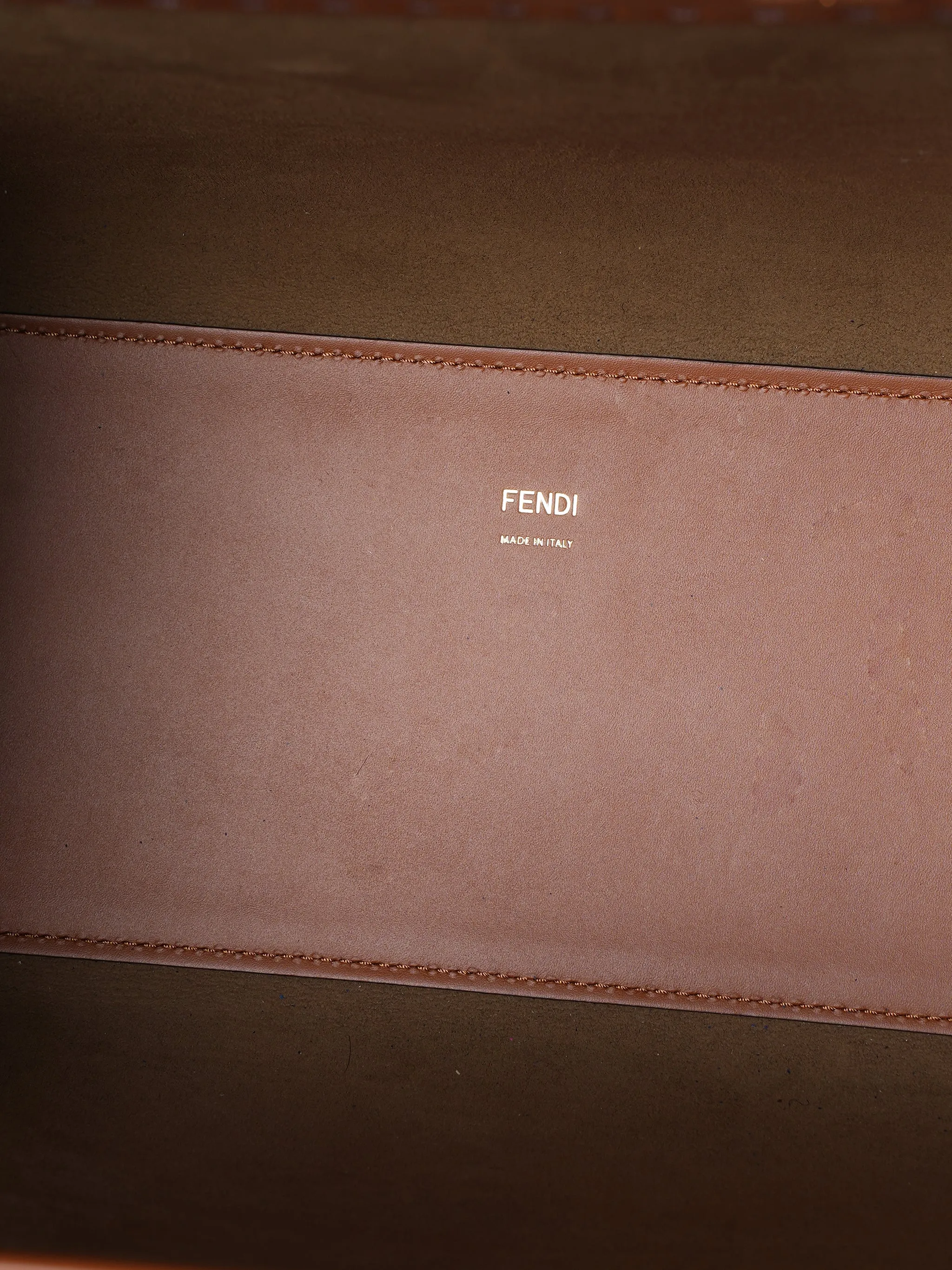 New Fendi Sunshine Leather Large Tote Bag