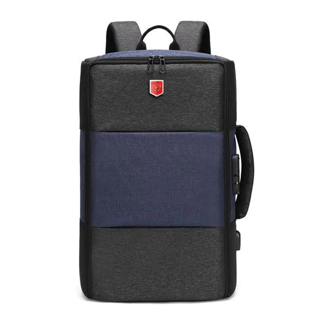 New Waterproof Men Backpack Anti-thief 17 inch Laptop Backpack USB Charging Travel Bag Unisex Casual School Bags Mochila Male