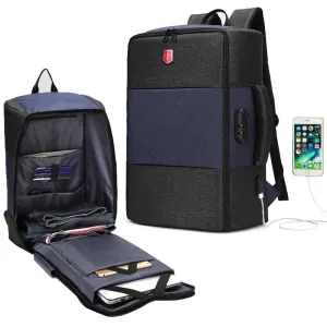New Waterproof Men Backpack Anti-thief 17 inch Laptop Backpack USB Charging Travel Bag Unisex Casual School Bags Mochila Male