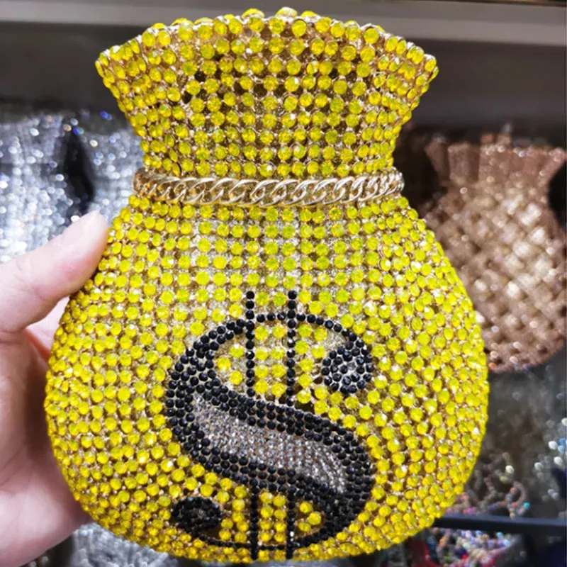 New Women Money Clutch Rhinestones