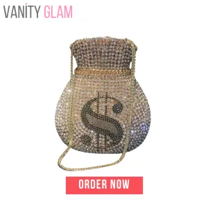 New Women Money Clutch Rhinestones