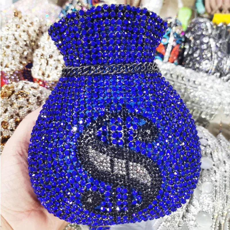 New Women Money Clutch Rhinestones
