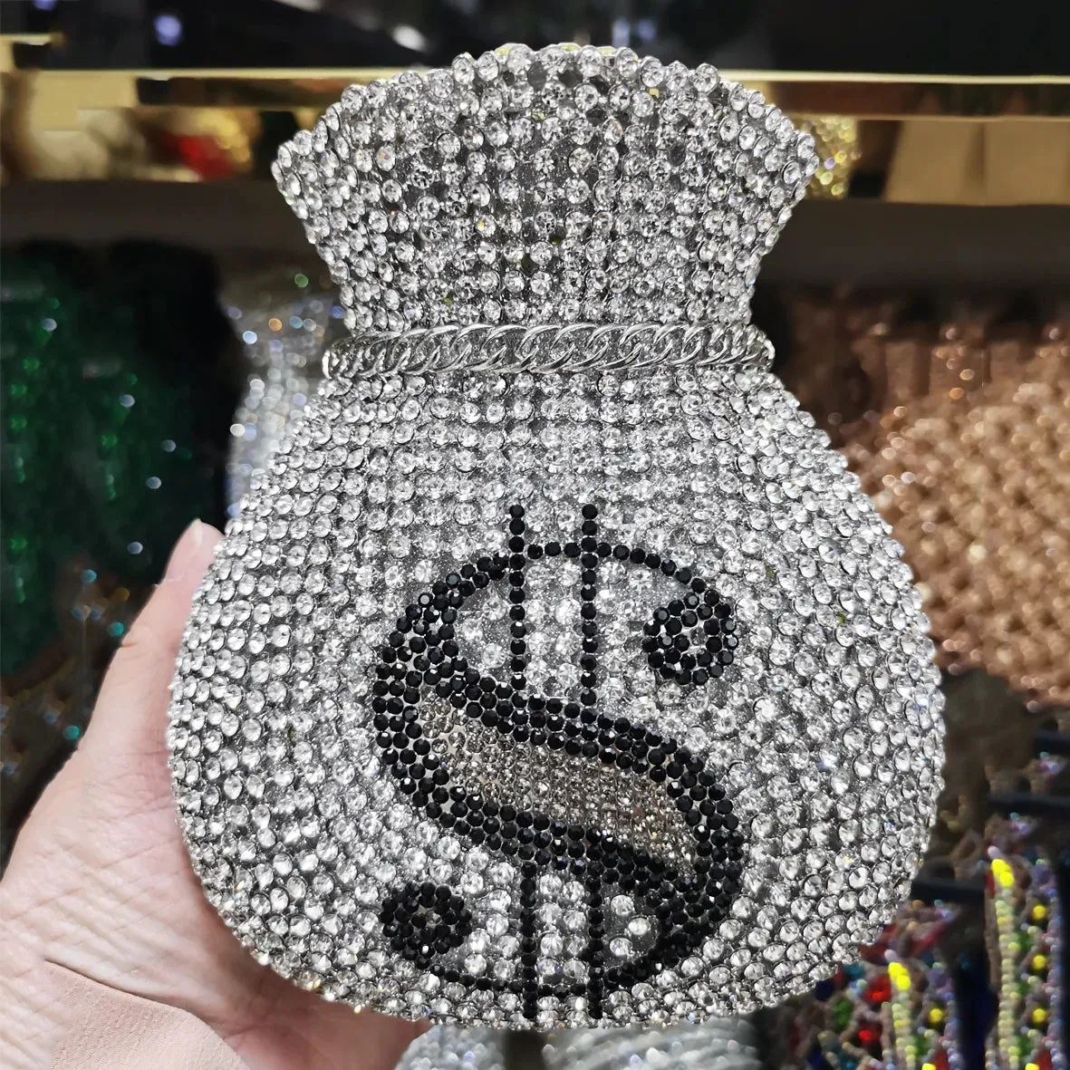 New Women Money Clutch Rhinestones