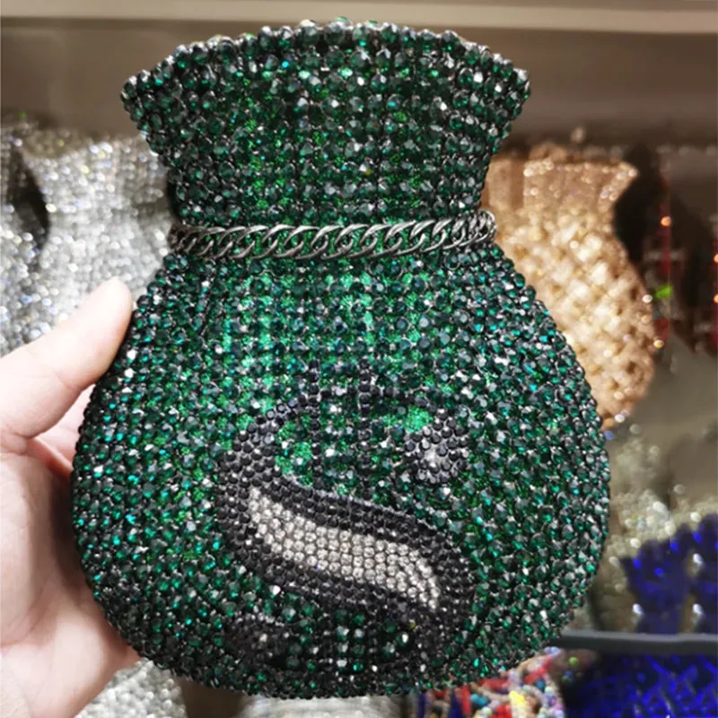 New Women Money Clutch Rhinestones