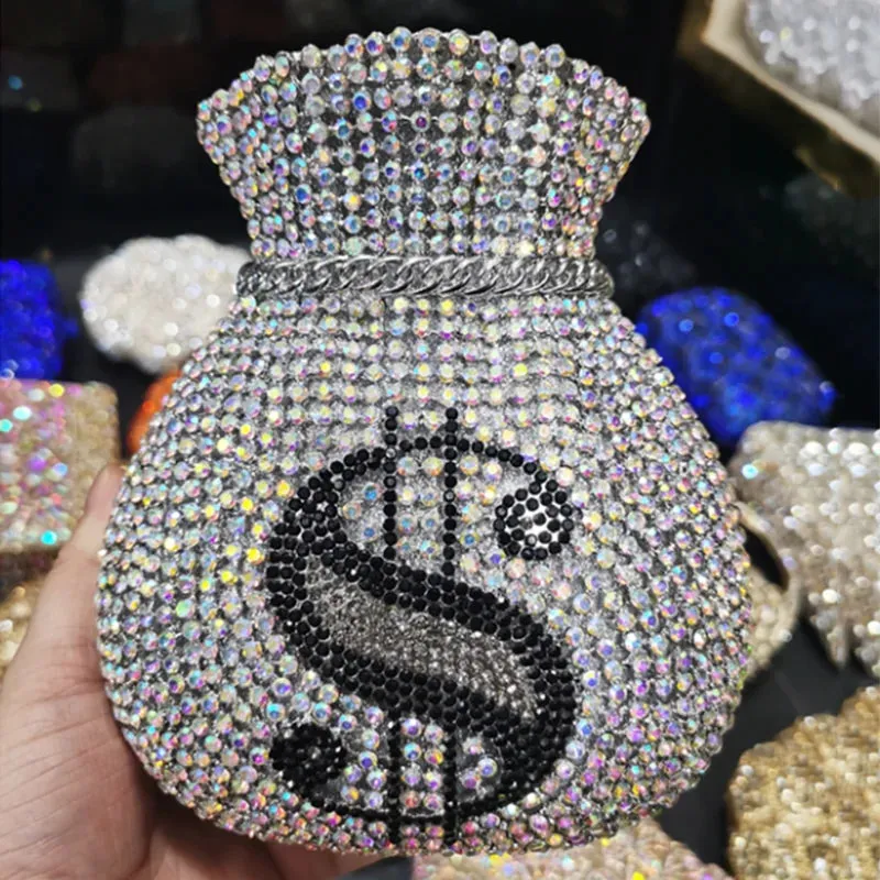New Women Money Clutch Rhinestones