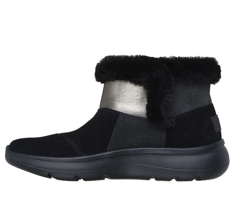 NEW Women's SKECHERS ON-THE-GO ENCORE - CAITLIN Black LEATHER Boots AUTHENTIC IN BOX