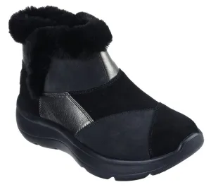 NEW Women's SKECHERS ON-THE-GO ENCORE - CAITLIN Black LEATHER Boots AUTHENTIC IN BOX