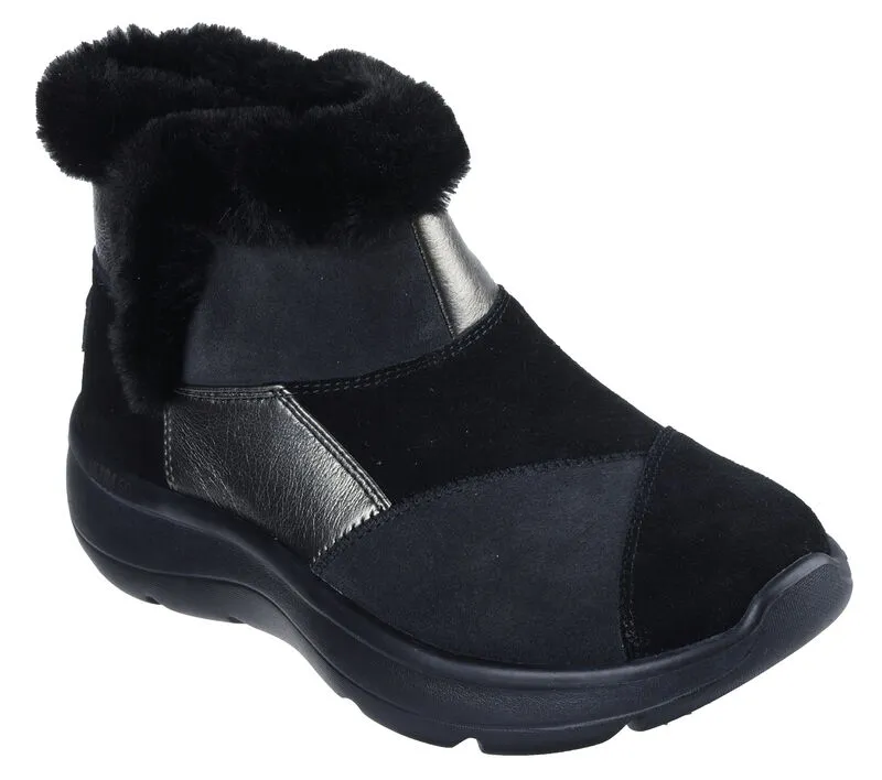 NEW Women's SKECHERS ON-THE-GO ENCORE - CAITLIN Black LEATHER Boots AUTHENTIC IN BOX