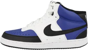 NIKE Court Vision Mid Next Nature AF FQ8740 480, Men's Trainers, Game Royal Black White, 8.5 AU