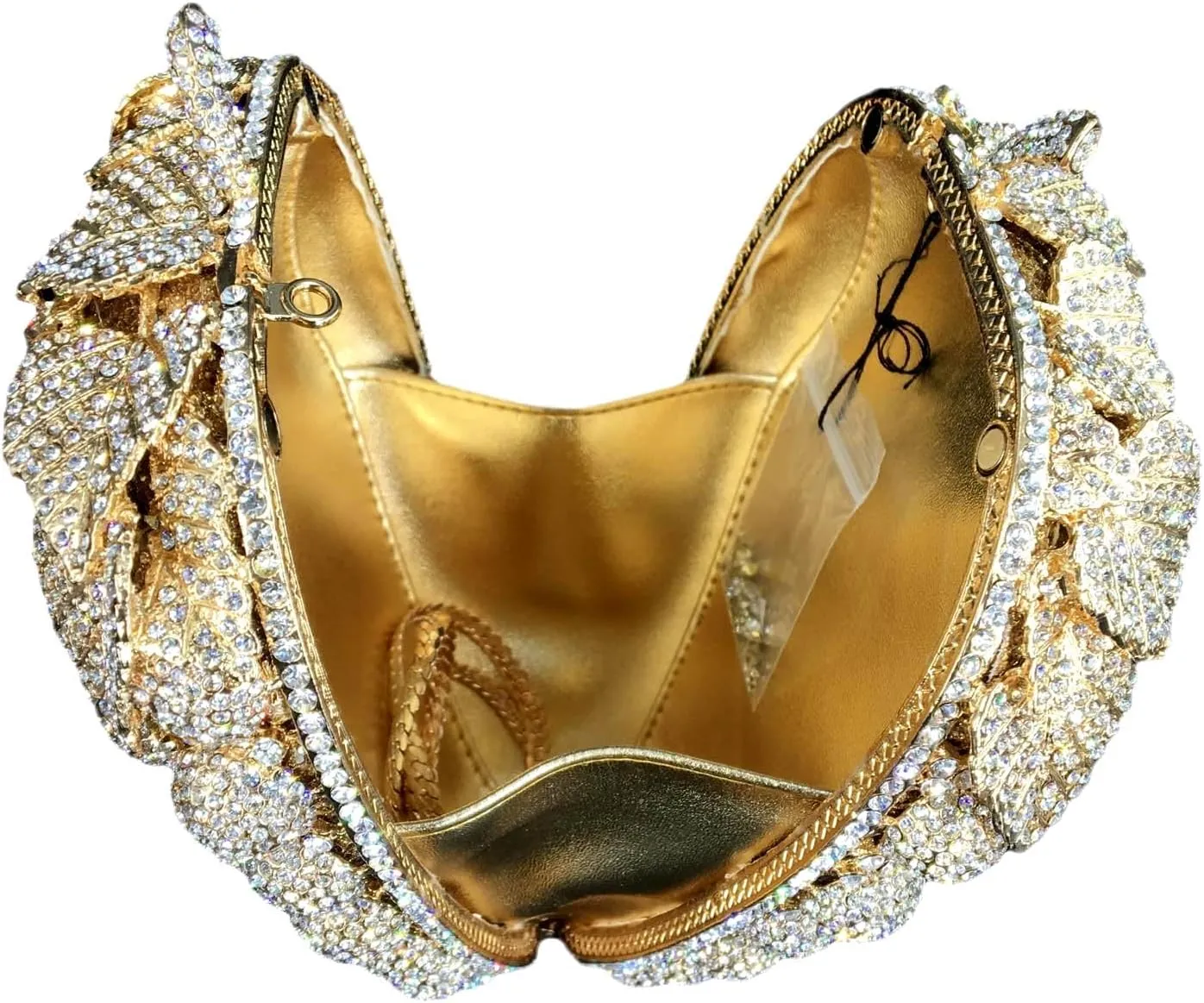 Novelty Grapes Crystal Clutch Bag Women Fruits Evening Handbags Bridal Party Rhinestone Clutch Purse Wedding Bag,Small