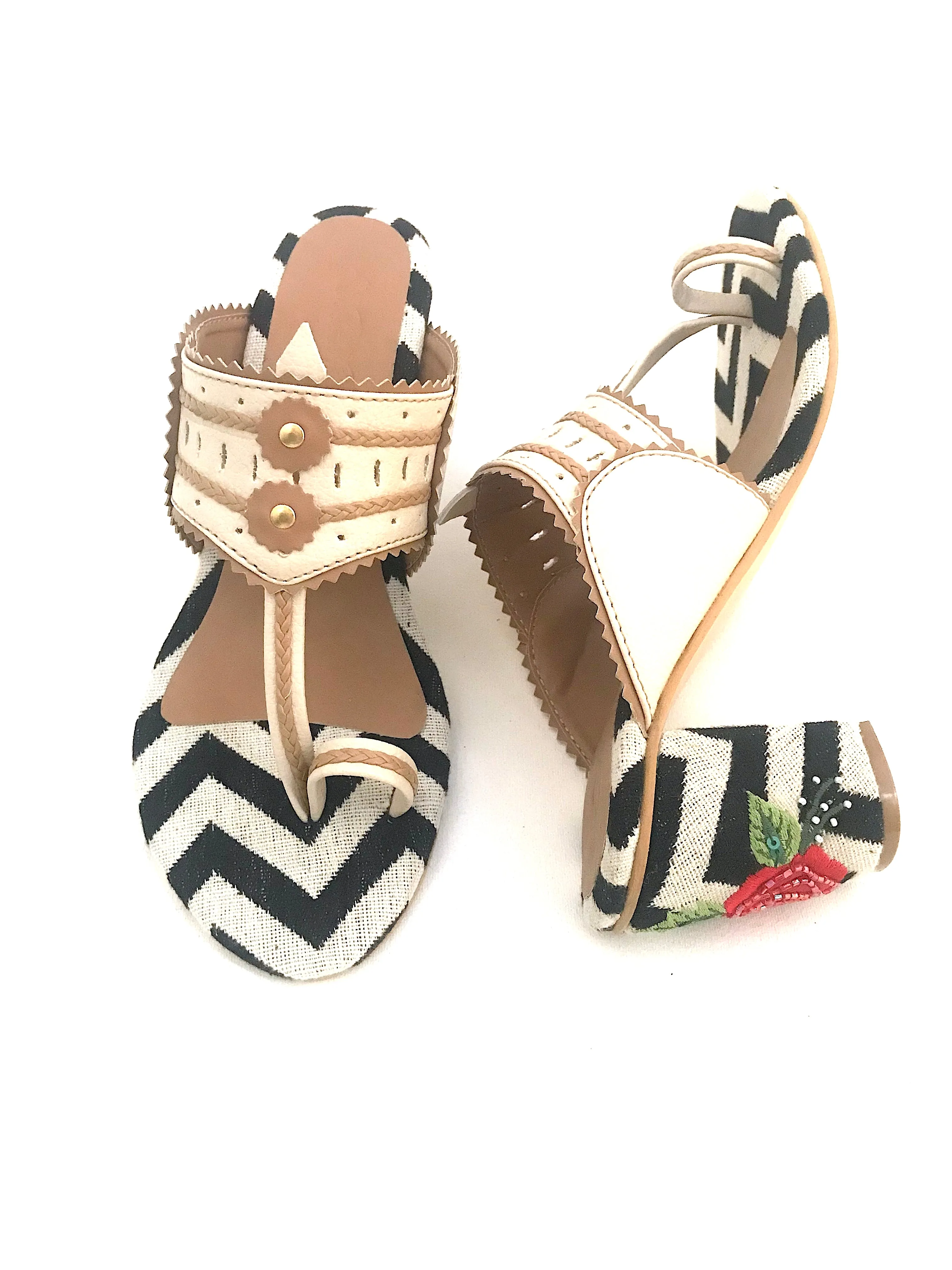 Nude Monochrome Kolapuri Heels