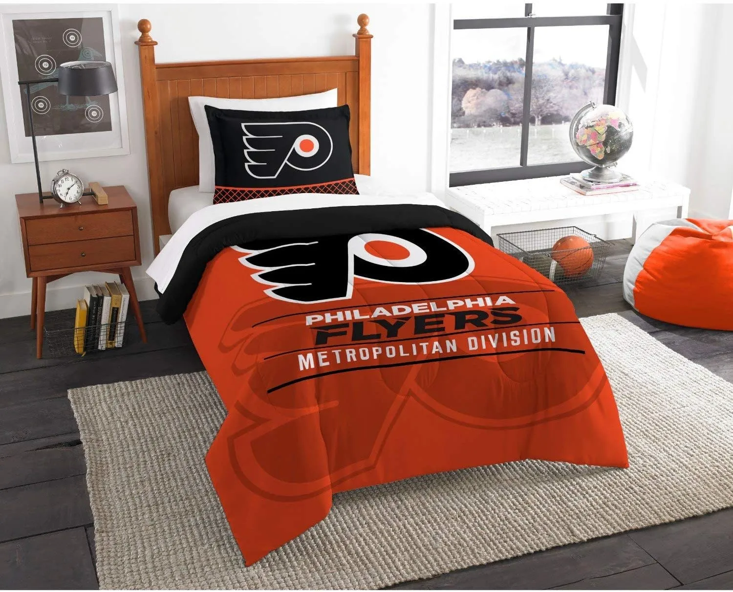 Officially Licensed NHL Twin or Full/Queen Comforter and Sham Set