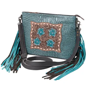Ohlay Bags KBG183 Clutch Hand Tooled Crocodile Embossed Genuine Leather Women Bag Western Handbag Purse