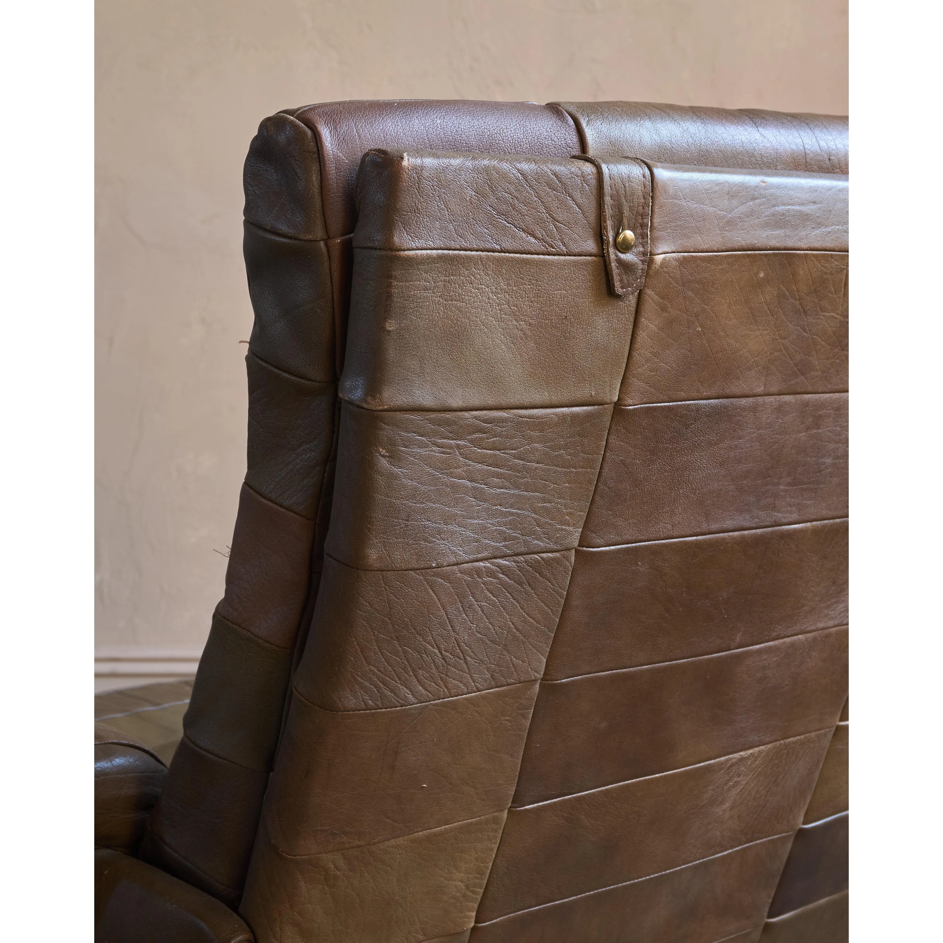 OPE Möbler Leather Swivel Armchair