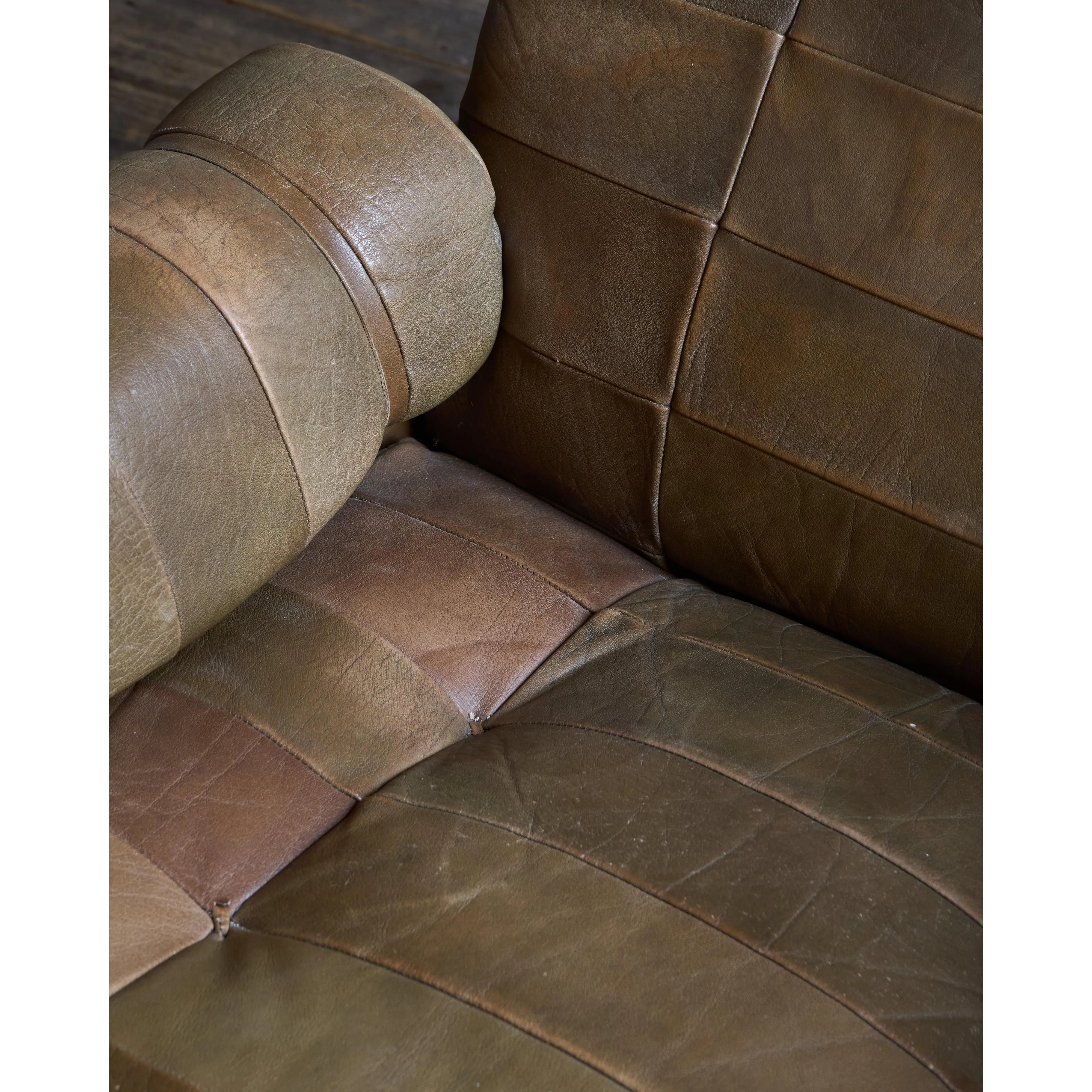OPE Möbler Leather Swivel Armchair