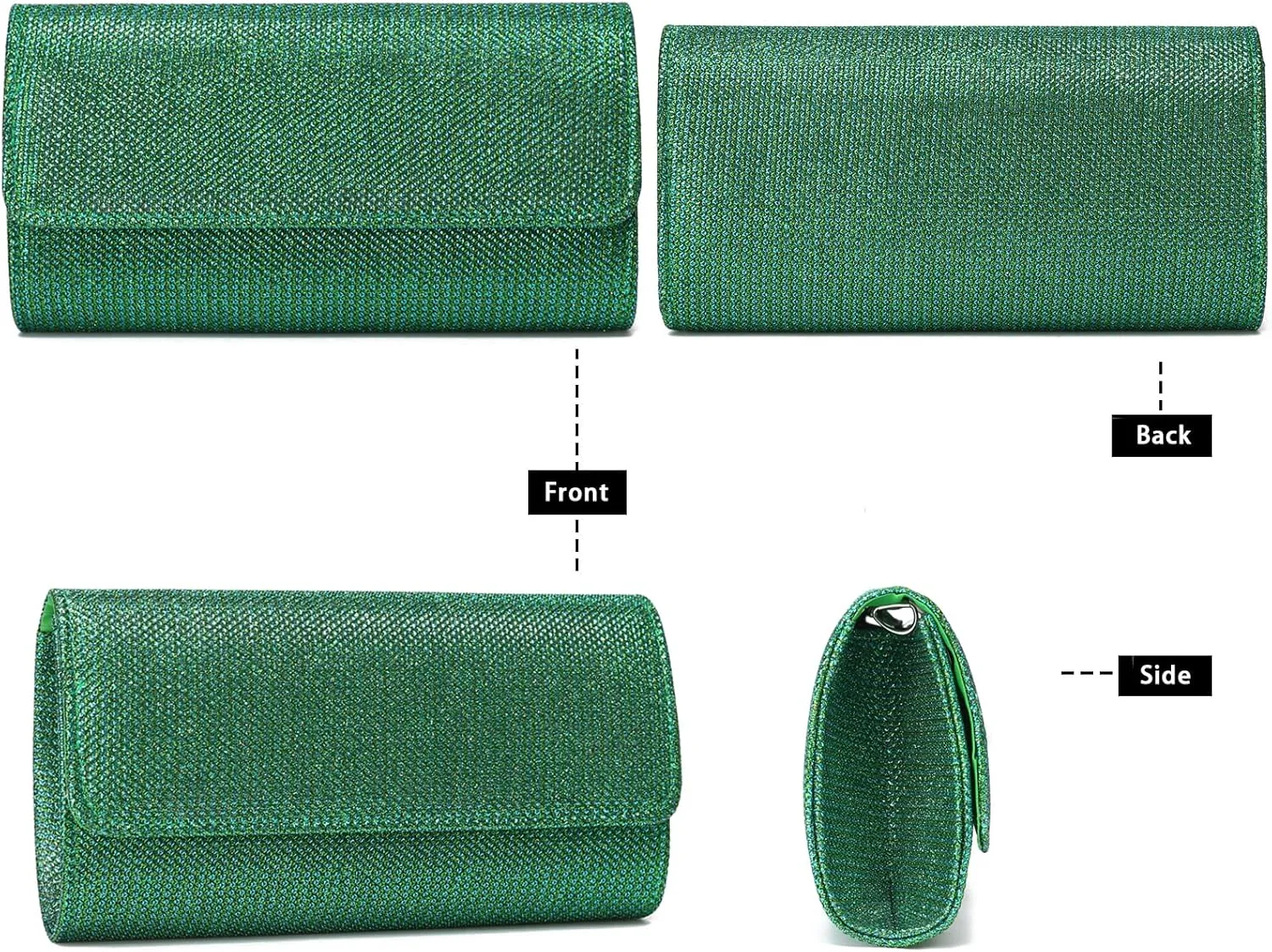 Outrip Women's Evening Bag Clutch Purse Glitter Party Wedding Handbag with Chain