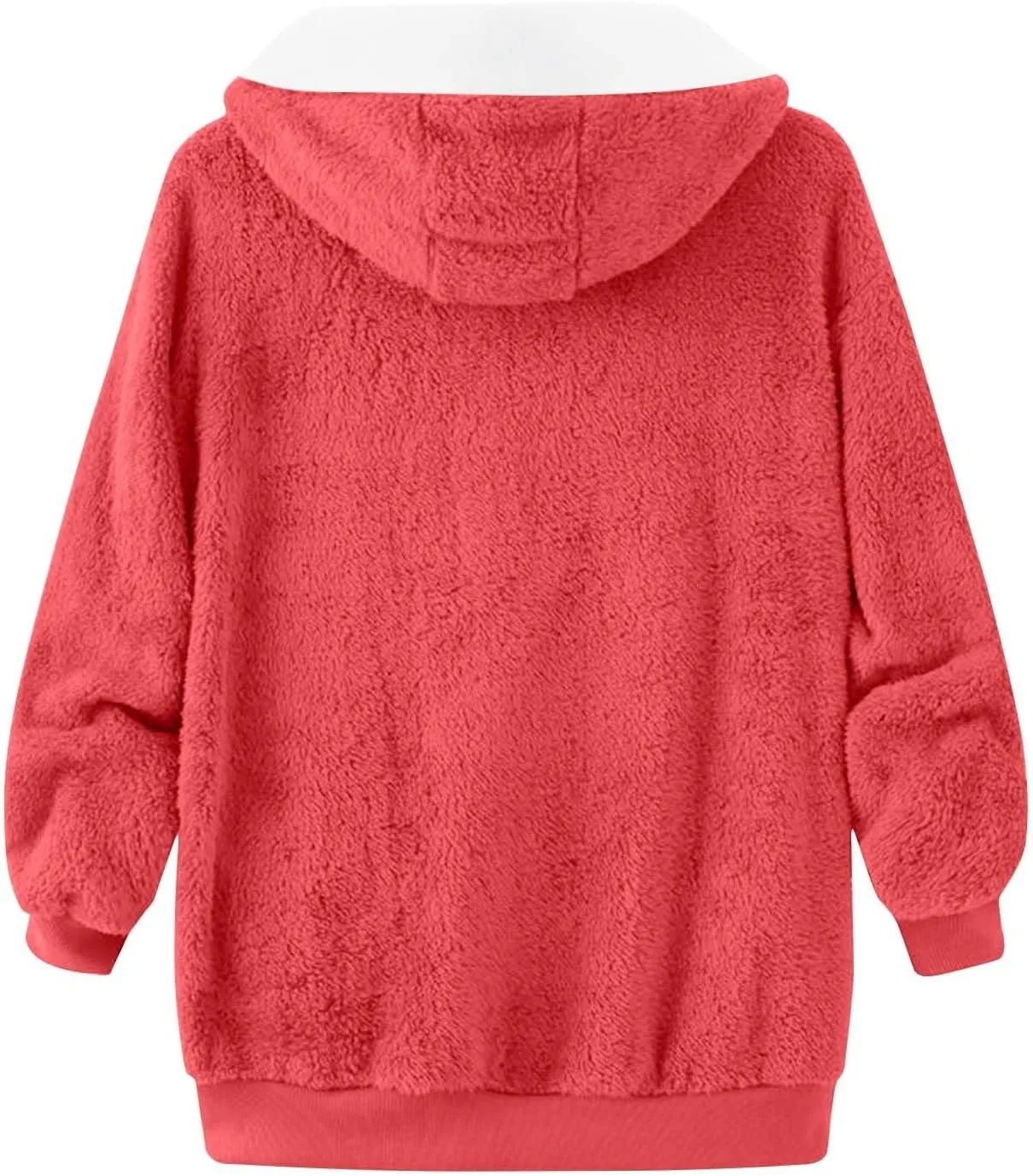 Oversized Fuzzy Fleece Jackets For Women Fashion 2024 Soft Faux Fur Cardigan Coat Shaggy Warm W