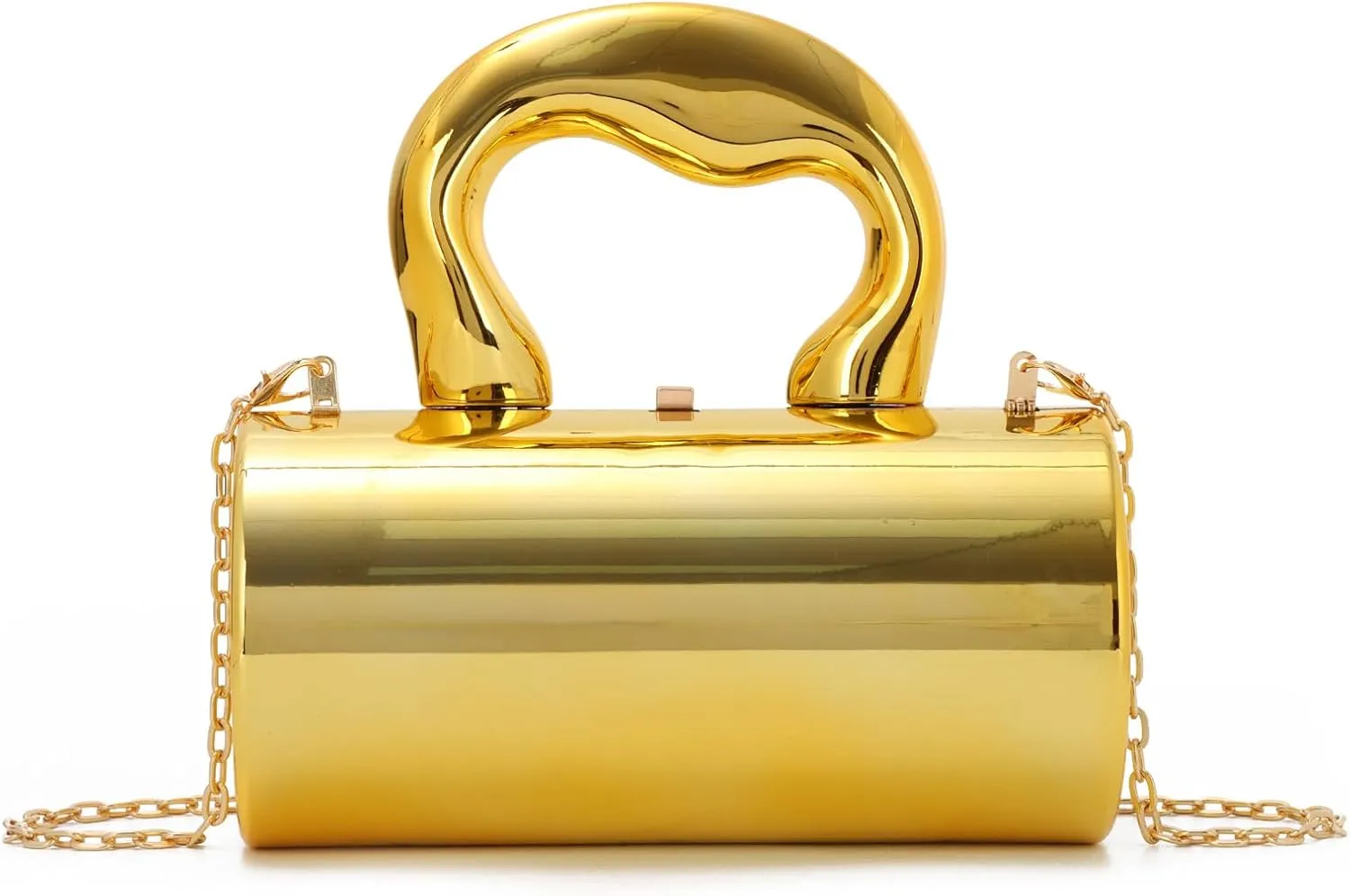 Oweisong Acrylic Handbag Tote for Women Gold Clutch Purse Top Handle Satchel Y2K Party Shoulder Bag with Top Handle 2025