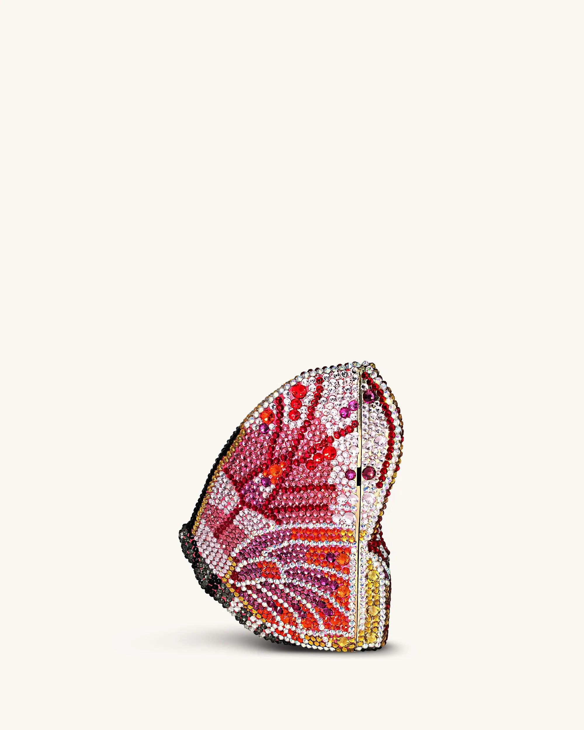 Paisley Crystal Butterfly Clutch - Multicolor