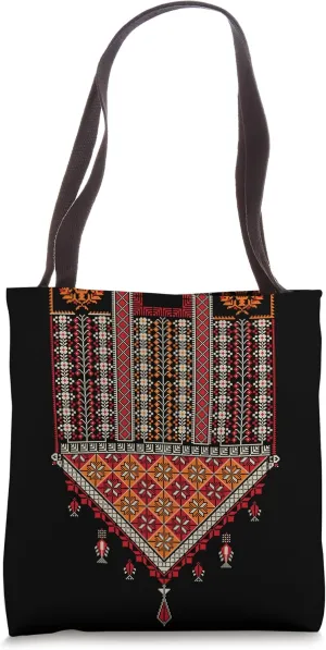 Palestine Women Arabic Girls Islamic Womens Folklore Thobe Tote Bag