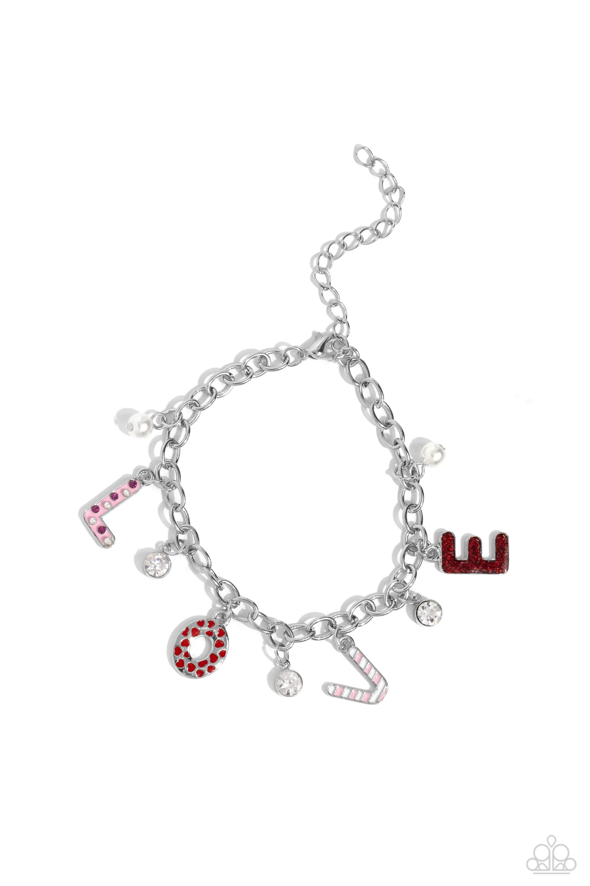 Paparazzi Admirable Assortment Earrings Red & Lovestruck Leisure Bracelet Red