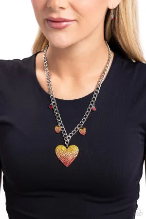 Paparazzi For the Most HEART Necklace Red