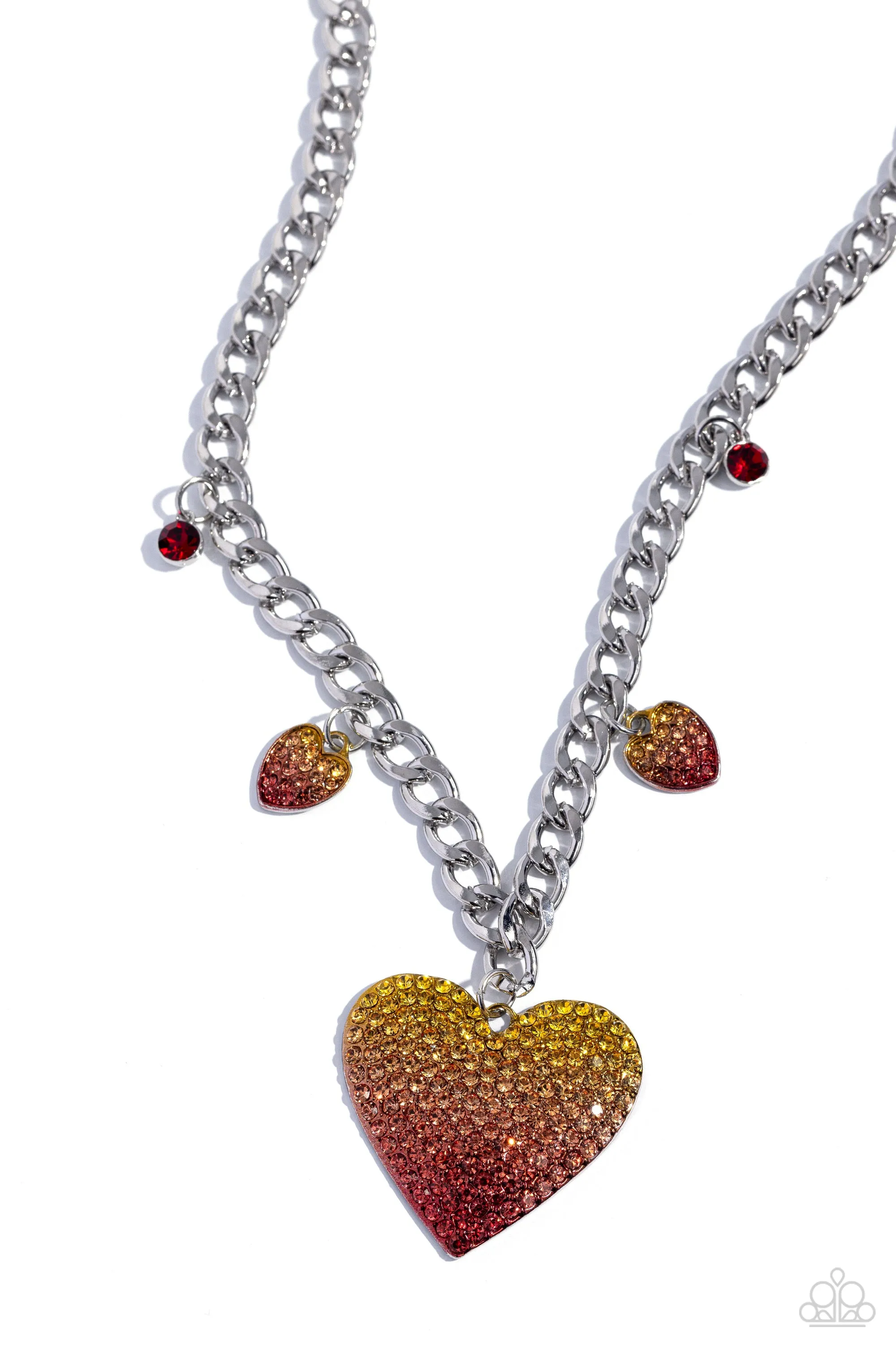 Paparazzi For the Most HEART Necklace Red