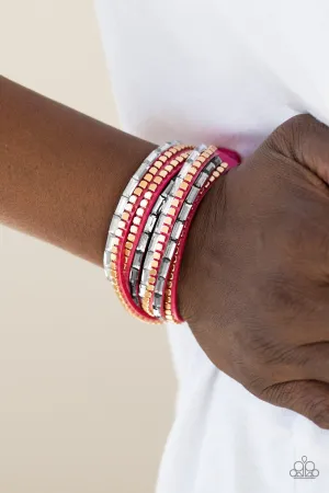 Paparazzi This Time With Attitude Bracelet Pink