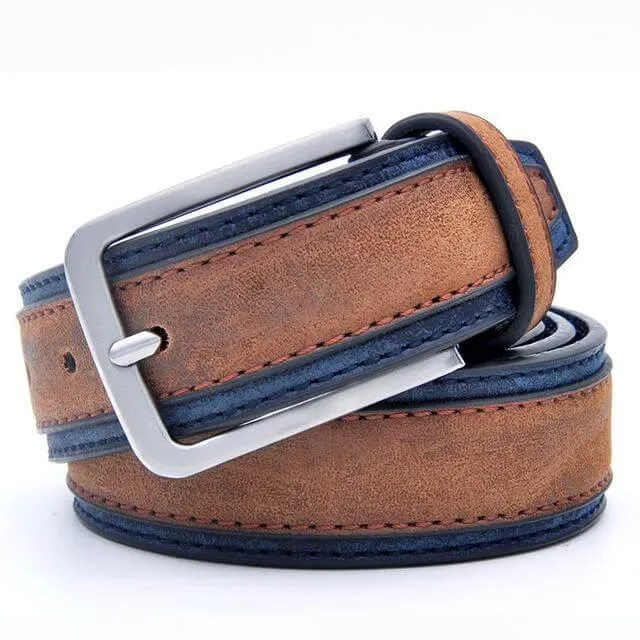 Patchwork Mens Belt - Designer Casual Fashion Accessory