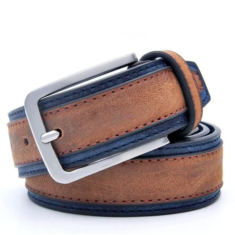 Patchwork Mens Belt - Designer Casual Fashion Accessory