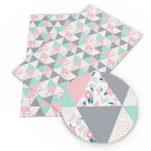 Patchwork Triangles Faux Leather ROLL