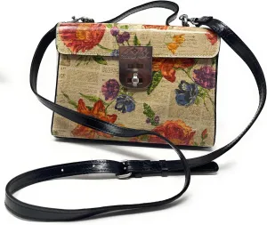 Patricia Nash Carisbrooke Leather Satchel, Parisian Newspaper