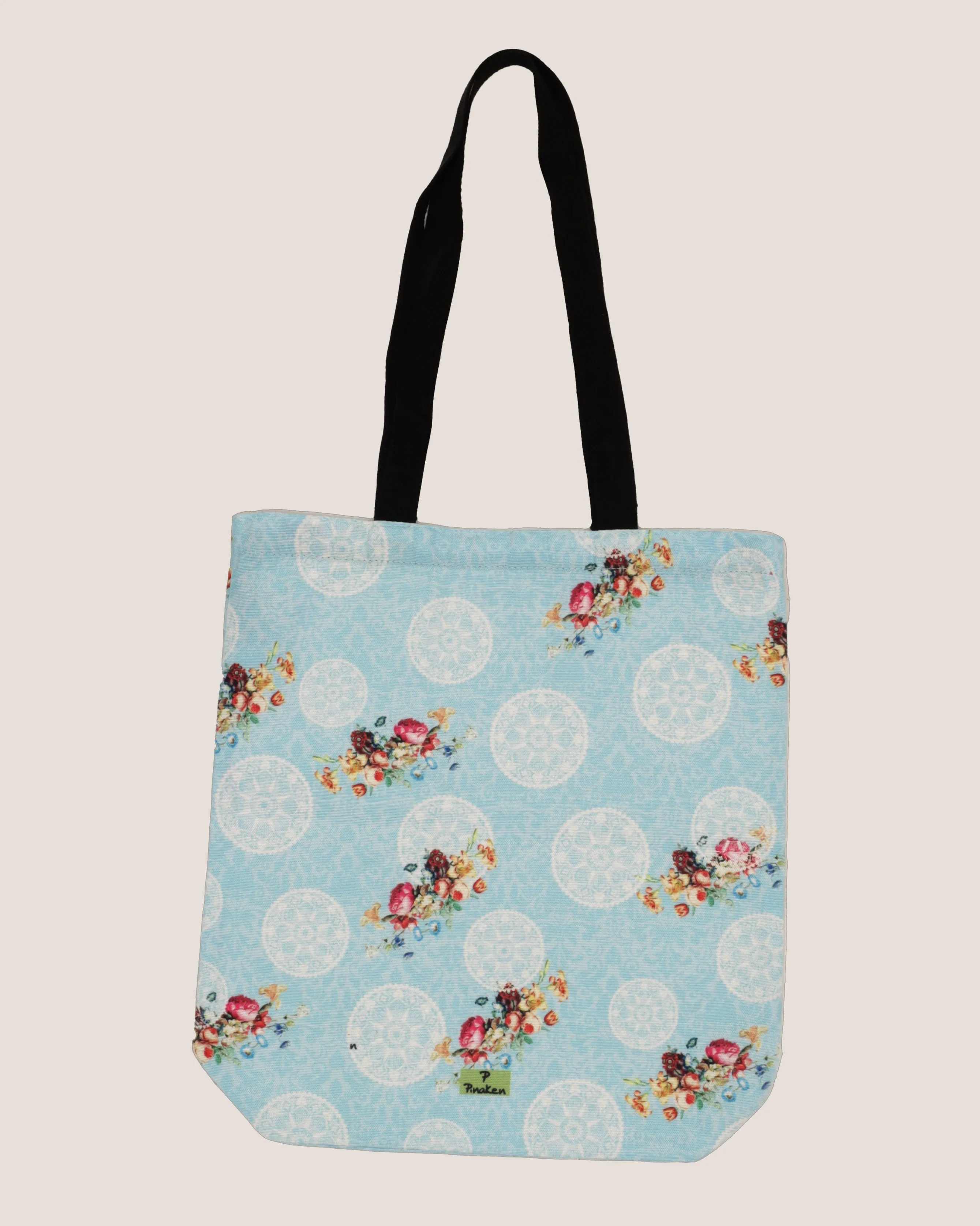 PEACOCK FENCE  NIWAD HANDLE TOTEBAG
