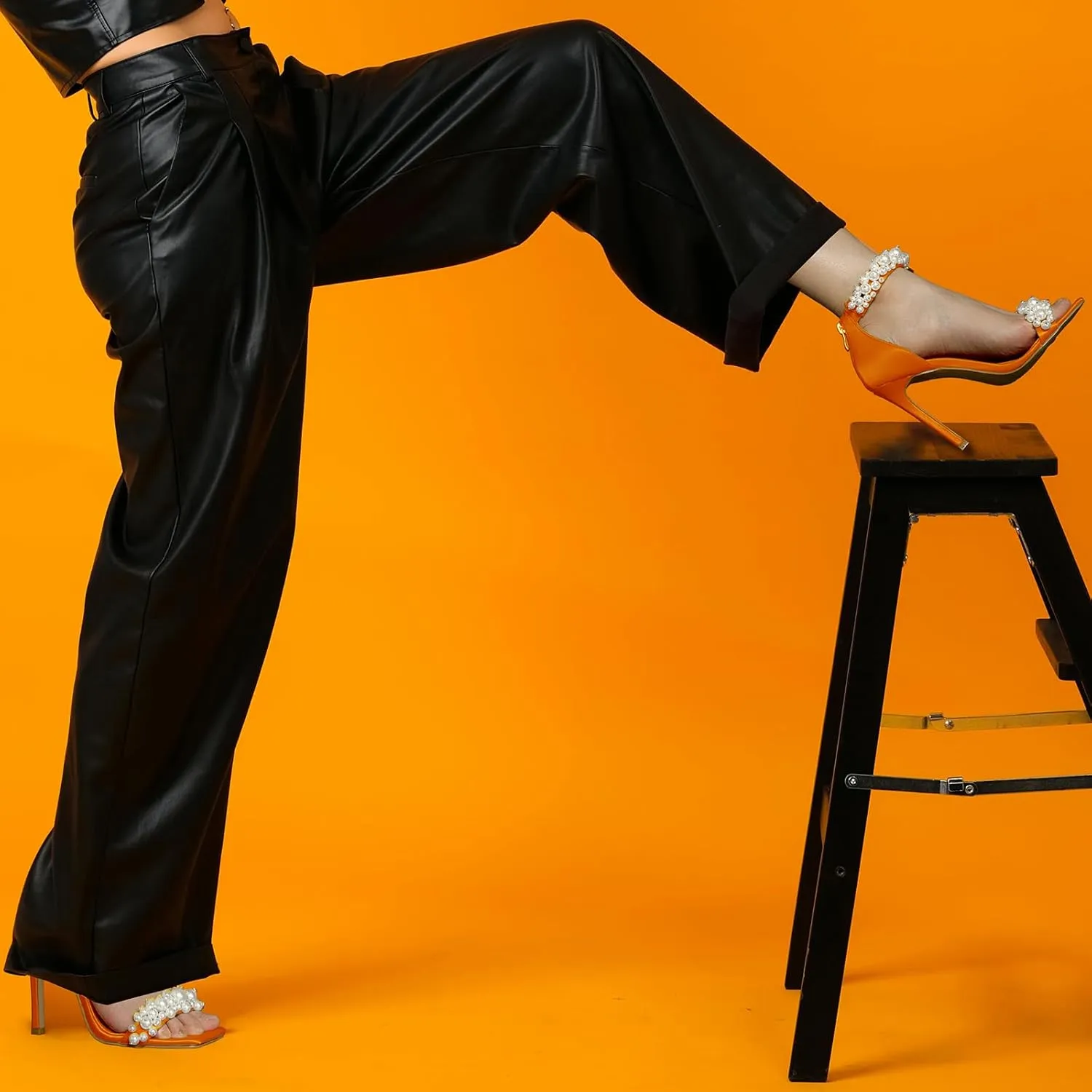 Pearl Stiletto Heels for women Satin Strap Open Square Toe Back Zipper High Heels Sandals