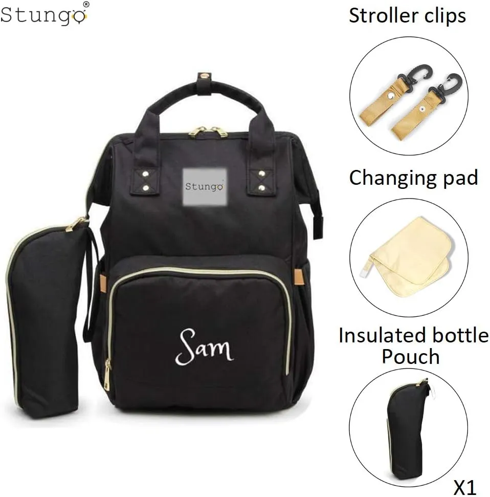 PERSONALIZED Large Diaper Knapsack/Tote Backpack/Messenger Shoulder Bag