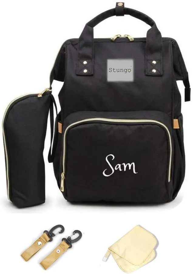 PERSONALIZED Large Diaper Knapsack/Tote Backpack/Messenger Shoulder Bag