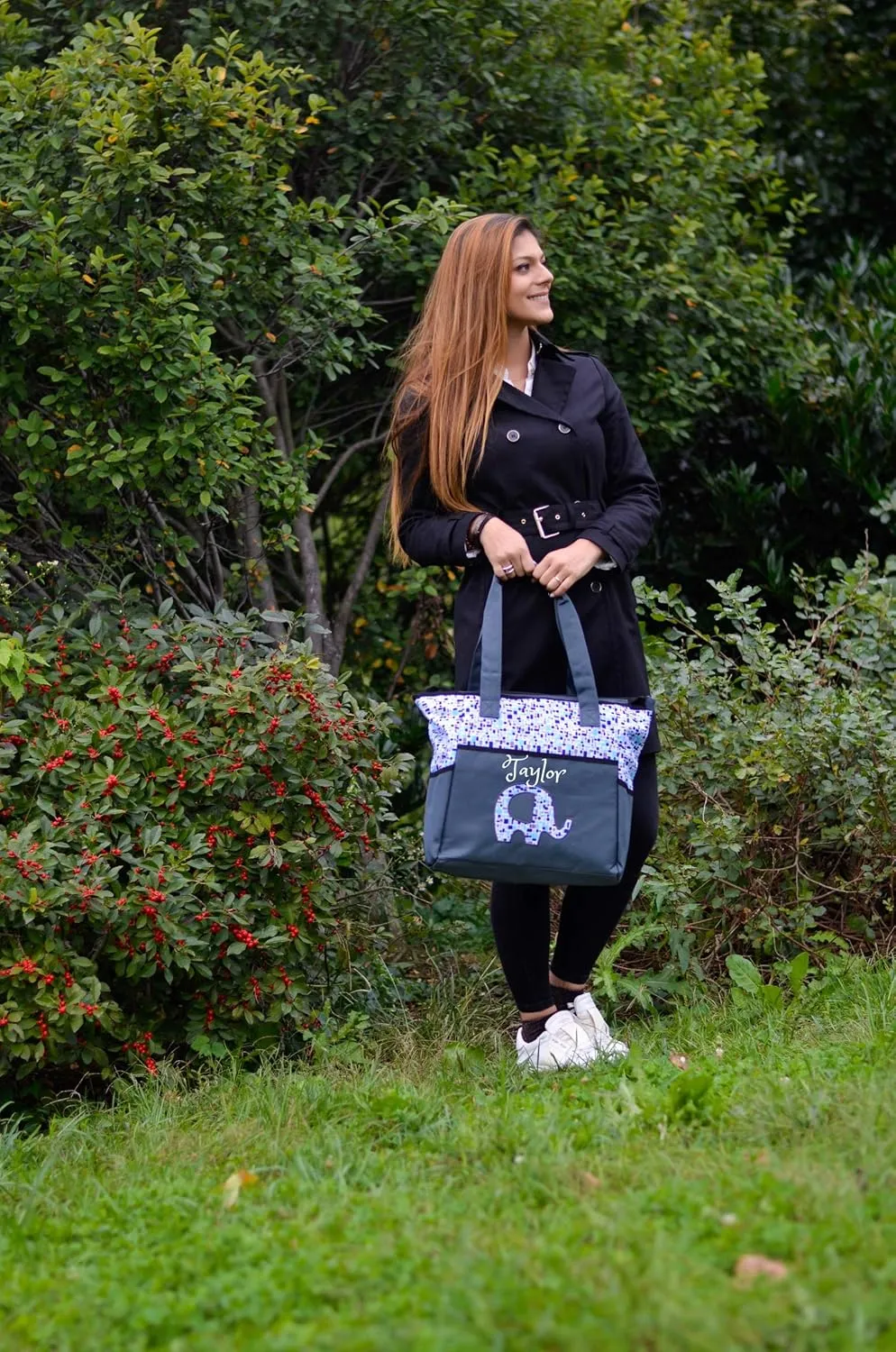 PERSONALIZED Large Diaper Knapsack/Tote Backpack/Messenger Shoulder Bag